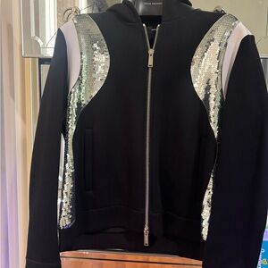 DSQUARED2 Black Zip-Up Hoodie